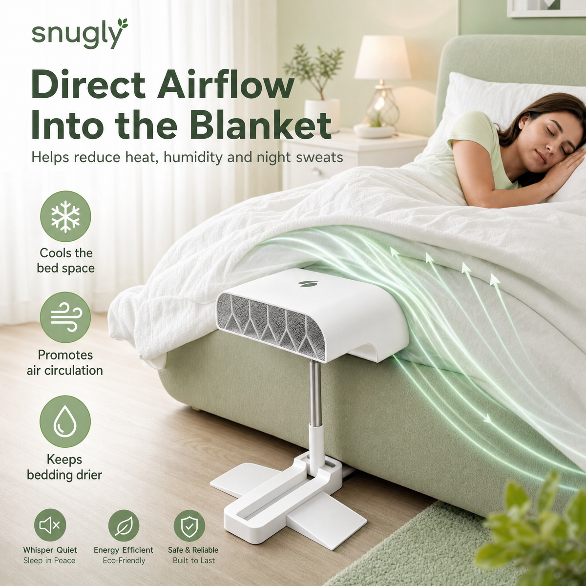 Snugly™ Bedside Fan