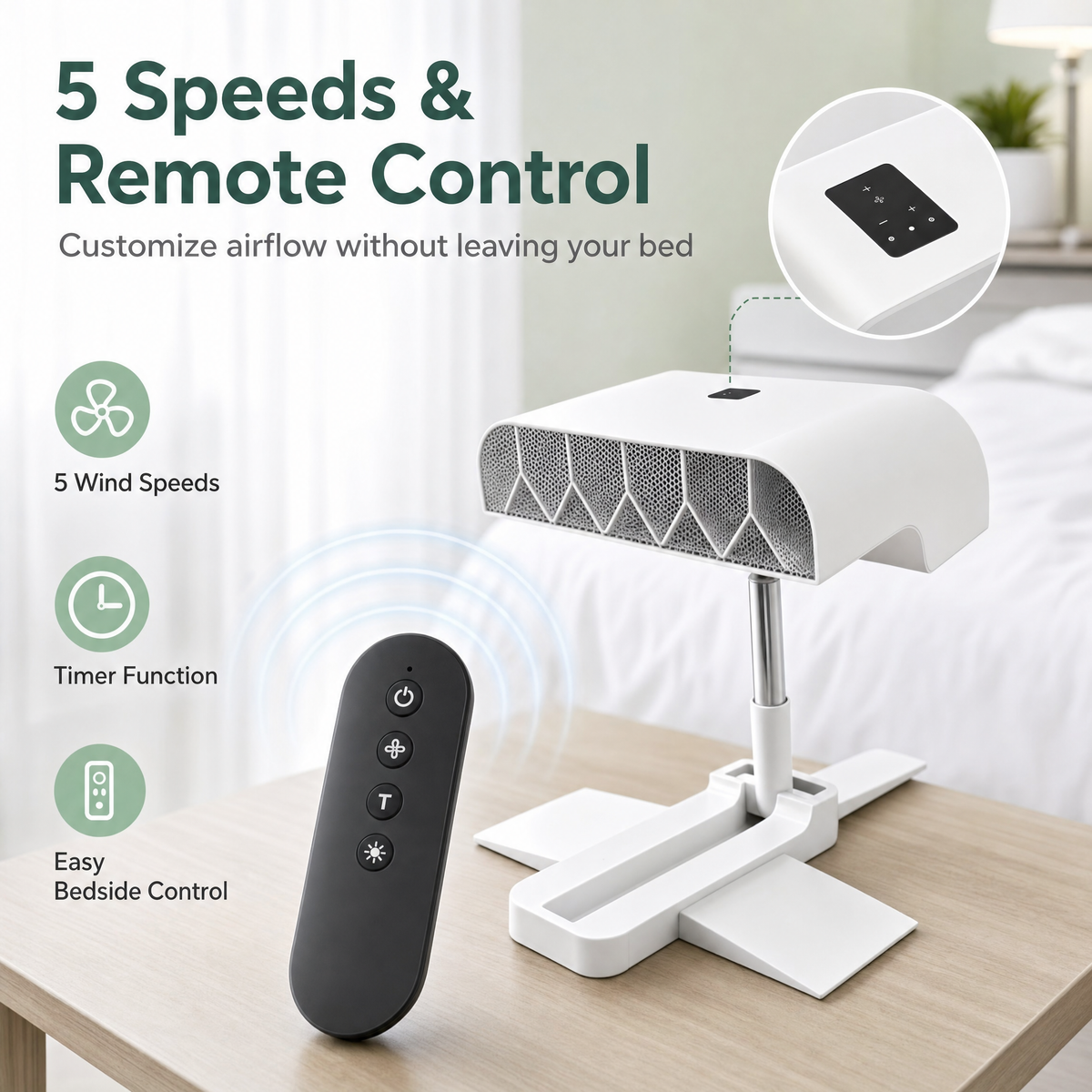 Snugly™ Bedside Fan